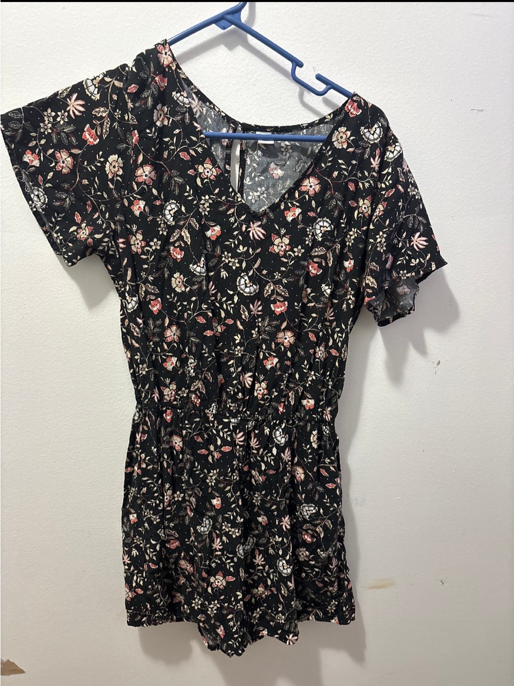 Each outfit is $20 each. Women's Black Floral V-Neck Short Sleeve Romper